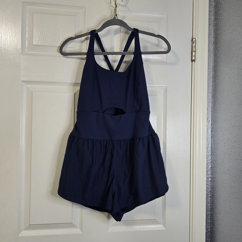 Navy Blue Kids Romper